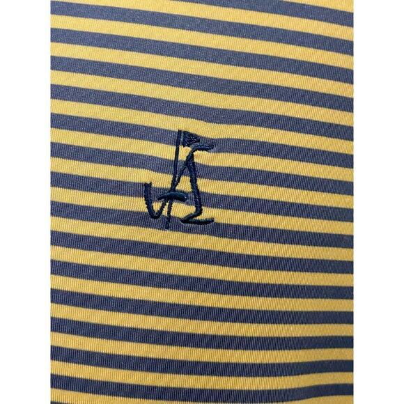 FOOT JOY Yellow/Grey Striped Golf Polo Shirt size XL - Picture 3 of 9